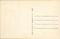 La POSTAL Caen de la VENDIMIA en la parte inferior coloca Foch y Quartier St  Louis 1944 1945 Militaria