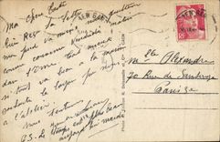 Calle julio de Caen junio de la POSTAL de la VENDIMIA de L iglesia Saint Julien Militaria