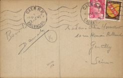 VENDIMIA POSTAL Caen junio julio de 1944 L ayuntamiento Militaria