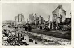 La VENDIMIA POSTAL Caen junio calle de julio de 1944 de Vaucelles hacia L adorna