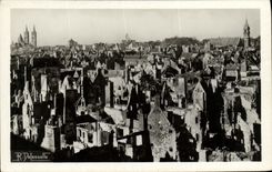 VENDIMIA POSTAL Caen junio Militaria julio de 1944 junto en el ahorrador santo del districto