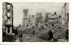 VENDIMIA POSTAL Caen junio St Jean de la calle de julio de 1944 con los accesos del Gavotte