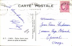 Iglesia Saint Jean Militaria de Caen de la POSTAL de la VENDIMIA