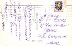 Opinion de Caen de la POSTAL de la VENDIMIA tomada del hipodromo Militaria de St  Louis del districto del Saint Pierre de la campana torre