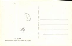 POSTAL Caen de la VENDIMIA vista del St Pedro Militaria de la Campana torre