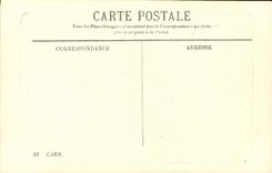 La POSTAL Caen de la VENDIMIA el castillo lleva la ayuda Militaria Soldats