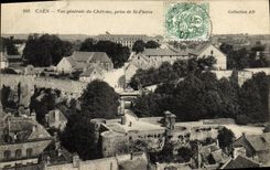 Gnerale visto Caen de la POSTAL de la VENDIMIA del castillo tomado de St Pedro