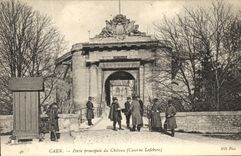 La POSTAL Caen de la VENDIMIA lleva el principal de los cuarteles Lefevre Militaria Soldats del castillo