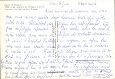 POSTAL MODERNA paredes de Caen del castillo a la derecha