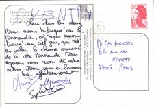 POSTAL MODERNA paredes de Caen del castillo la puerta