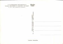 POSTAL MODERNA Normandia Pittoresque agrupa Blaudes y Coiffes de Caen los jugadores de los dominos del folklore