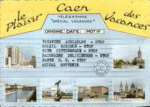 POSTAL MODERNA el placer de Caen de los dias de fiesta