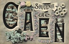 POSTAL de la VENDIMIA para recordar Caen