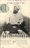 POSTAL de la VENDIMIA la tripa con el modo de folklore del cocinero de los cocineros de Caen