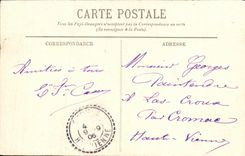 POSTAL de la VENDIMIA la tripa con el modo de folklore del cocinero de los cocineros de Caen