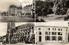 POSTAL MODERNA la avenida de Caen de junio el Saint Pierre de la iglesia del jardin botanico fija el principal