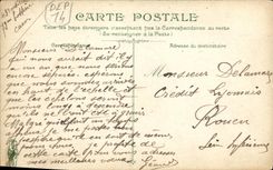 POSTAL Caen L iglesia St  Etienne de la VENDIMIA la universidad