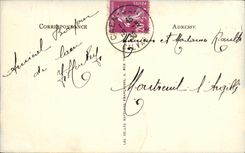 POSTAL Caen de la VENDIMIA la universidad y el L abadia con los hombres