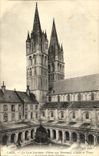 POSTAL Caen de la VENDIMIA el claustro de la universidad y los viajes de L iglesia Etienne Saint