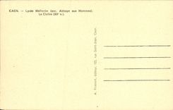 Universidad de Caen Malherbe de la POSTAL de la VENDIMIA el claustro