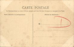 POSTAL Caen de la VENDIMIA la universidad y estatua el Louis XIV