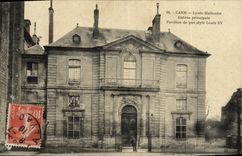 Casa de la entrada principal de Malherbe de la universidad de Caen de la POSTAL de la VENDIMIA del estilo puro Louis XV