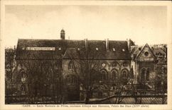 VINTAGE POSTCARD Teacher training school Girls old Abbey with the Men Palate Of the dukes