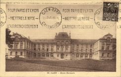 VINTAGE POSTCARD Caen Teacher training school
