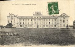 VINTAGE POSTCARD Caen L Teacher training school Boys