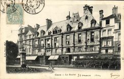 POSTAL Caen de la VENDIMIA la bolsa de accion