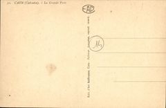 POSTAL Caen de la VENDIMIA la oficina de correos grande