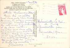 POSTAL MODERNA Caen L abadia con la iglesia de las senoras de la trinidad