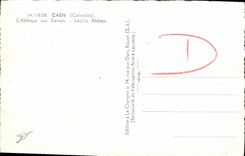 CPSM Caen L abadia con la abadia de las senoras de las senoras