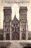 Iglesia de Caen de la POSTAL de la VENDIMIA de la abadia vieja de la trinidad al siglo occidental de Xll E del ataque frontal de las senoras
