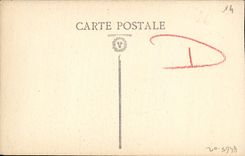 Detalle de Caen de la POSTAL de la VENDIMIA de la puerta de L abadia a las senoras