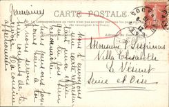 Ataque frontal de Caen de la POSTAL de la VENDIMIA de L abadia a la iglesia de las senoras de la trinidad