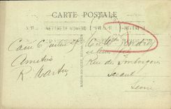 POSTAL Caen de la VENDIMIA la abadia vieja de la trinidad con las senoras fundadas por el siglo de Matilde de Francia Xl E