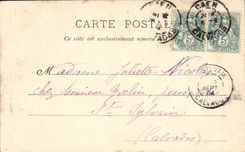 POSTAL Caen de la VENDIMIA la cripta de L abadia a la iglesia de las senoras de la trinidad