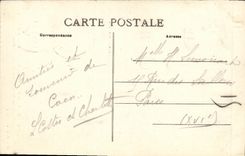 Iglesia de Caen de la POSTAL de la VENDIMIA de la trinidad la abadia del cubo con las senoras