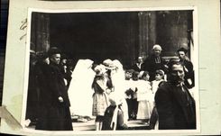 POSTAL Caen interior de la VENDIMIA de L iglesia de Notre Dame a la comunion trasera del collee de la foto