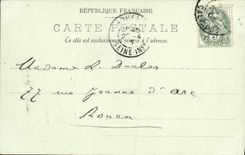 POSTAL Caen interior de la VENDIMIA de L iglesia de Notre Dame