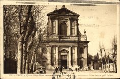 Iglesia de Caen Notre Dame de la POSTAL de la VENDIMIA construida