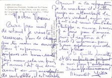 POSTAL MODERNA Caen L abadia con los hombres reclino por Guillermo a conquistador