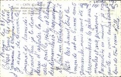 POSTAL MODERNA iglesia Etienne de la abadia de Caen Saint