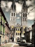 POSTAL MODERNA ataque frontal y viajes de Saint E tienne de la iglesia de la abadia de Caen