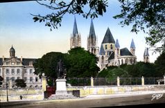 POSTAL MODERNA iglesia Etienne de Caen Saint