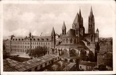 POSTAL MODERNA Caen Eglise Saint E tienne Abbaye con las dimensiones L Abside de los hombres y la universidad