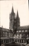 POSTAL MODERNA la iglesia Etienne de la abadia de Caen Saint viaja y las senales de las flechas del claustro de L abadia a los hombres