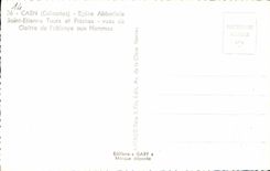 POSTAL MODERNA vuelta y flechas de Saint E tienne de la iglesia de la abadia de Caen vistas del claustro de L abadia a los hombres