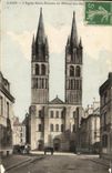 POSTAL Caen L iglesia Etienne santo o abadia de la VENDIMIA con